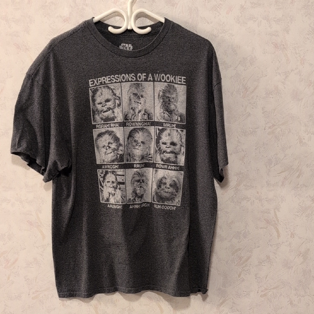 Star Wars Charcoal Wookiee Expressions Tee